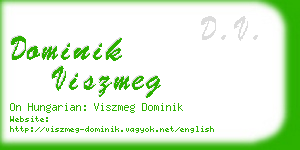 dominik viszmeg business card